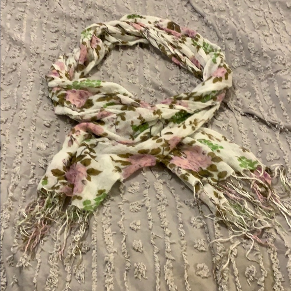 Floral colored scarf